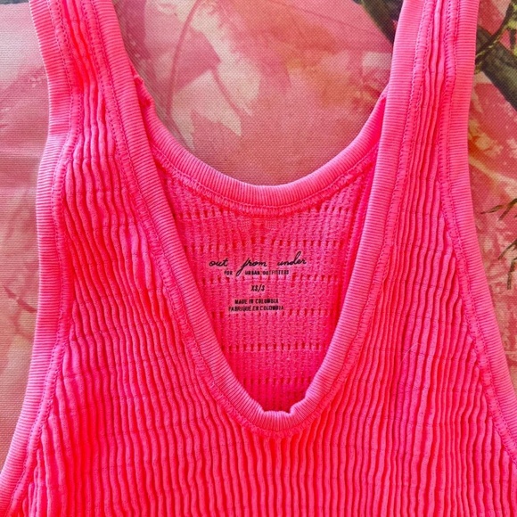 urban outfitters out from under hot pink coral tank bodysuit - Picture 8 of 8